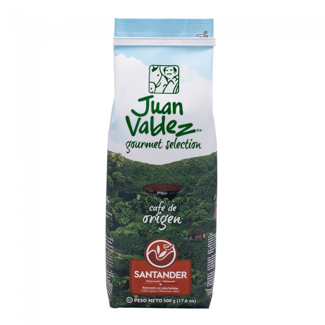 Santander, cafea boabe Juan Valdez, 500g Santander, cafea boabe Juan Valdez, 500g