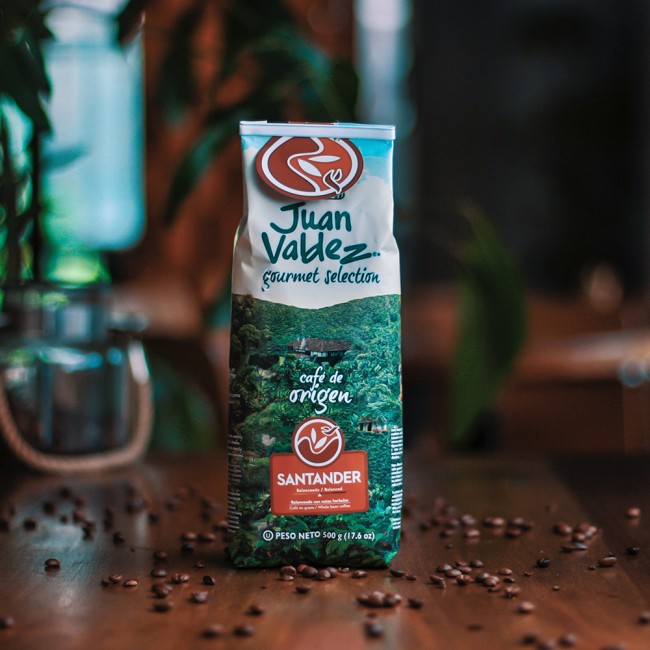 Santander, cafea boabe Juan Valdez, 500g Santander, cafea boabe Juan Valdez, 500g