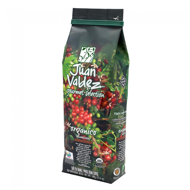 Organico, cafea boabe Juan Valdez, 500g Organico, cafea boabe Juan Valdez, 500g