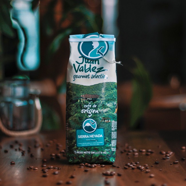 Sierra Nevada, cafea boabe Juan Valdez, 500g Sierra Nevada, cafea boabe Juan Valdez, 500g