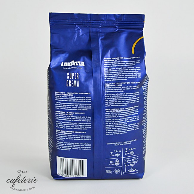 Super Crema, cafea boabe Lavazza, 1 kg