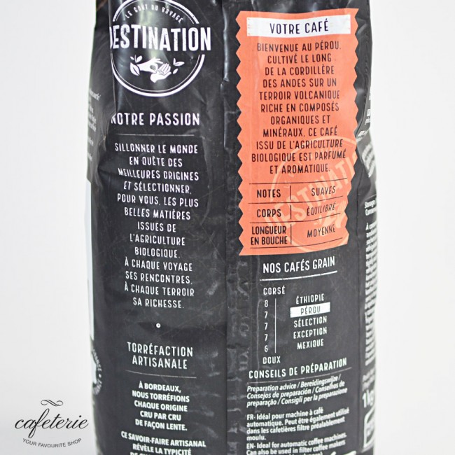 Peru, cafea boabe Bio Destination, 100% arabica, 1 kg Peru, cafea boabe Bio Destination, 100% arabica, 1 kg