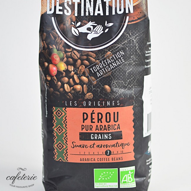 Peru, cafea boabe Bio Destination, 100% arabica, 1 kg Peru, cafea boabe Bio Destination, 100% arabica, 1 kg
