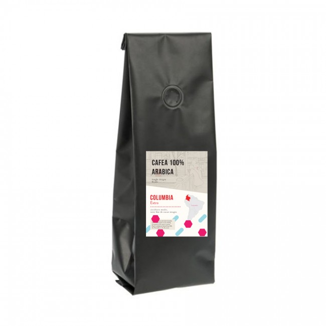 Columbia Hacienda, cafea boabe 100% arabica, 1 kg Columbia Hacienda, cafea boabe 100% arabica, 1 kg