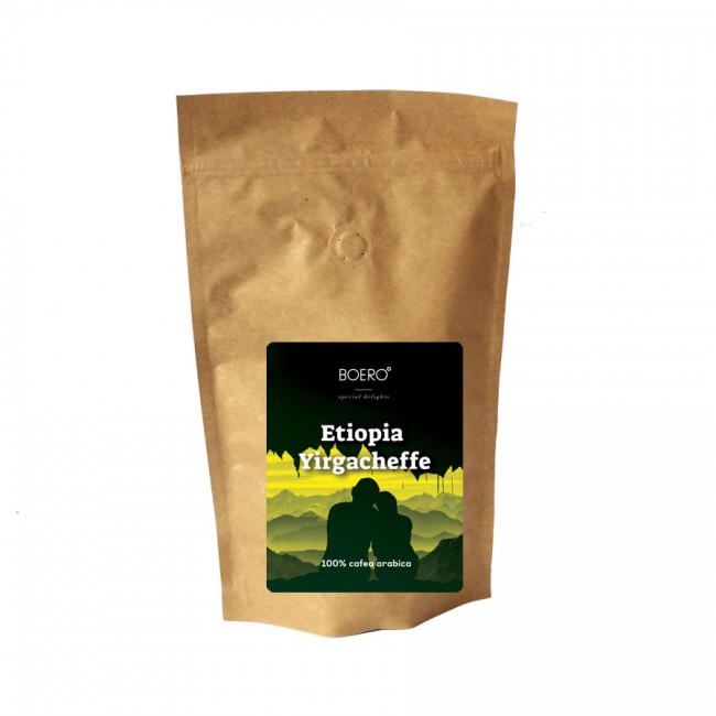 Etiopia Yirgacheffe, cafea boabe Boero, 250 gr Etiopia Yirgacheffe, cafea boabe Boero, 250 gr
