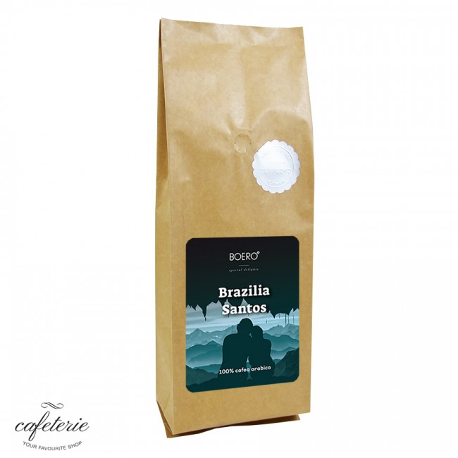 Brazilia Santos, cafea macinata proaspat prajita Boero, 1 kg