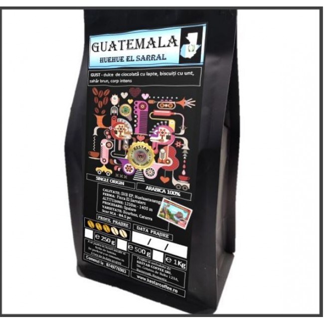 Guatemala Huehue, cafea boabe Boero, 1 kg Guatemala Huehue, cafea boabe Boero, 1 kg