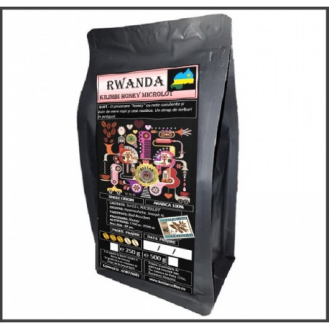 Rwanda Kainiro, cafea boabe  prajita 250 grame