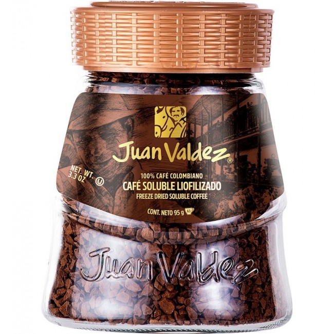 Cafea solubila liofilizata, Juan Valdez, borcan 95 gr Cafea solubila liofilizata, Juan Valdez, borcan 95 gr