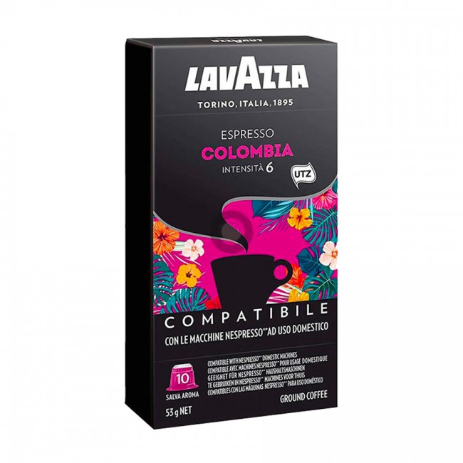 Colombia, 10 capsule Lavazza, compatibile Nespresso