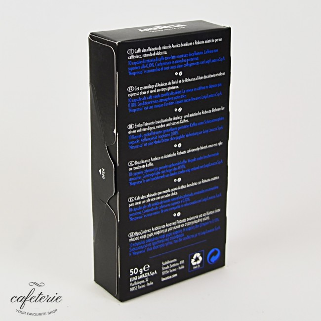 Decaffeinato Ricco, 10 capsule Lavazza, compatibile Nespresso Decaffeinato Ricco, 10 capsule Lavazza, compatibile Nespresso