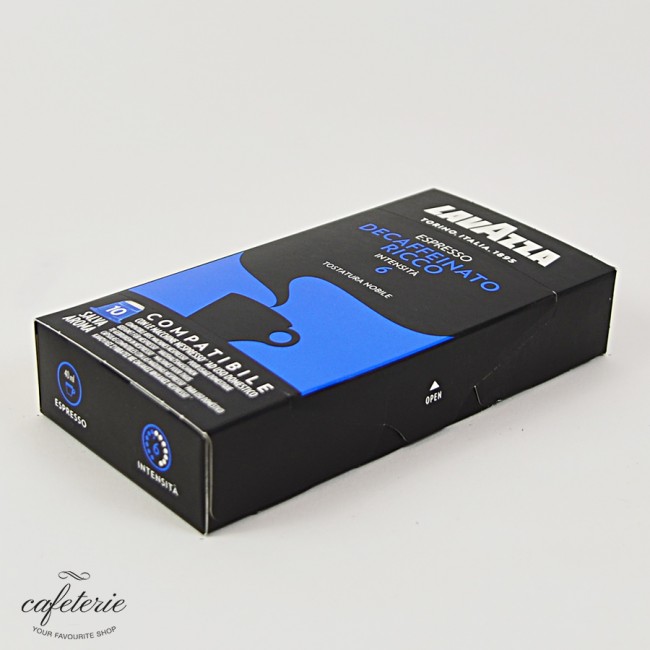 Decaffeinato Ricco, 10 capsule Lavazza, compatibile Nespresso Decaffeinato Ricco, 10 capsule Lavazza, compatibile Nespresso