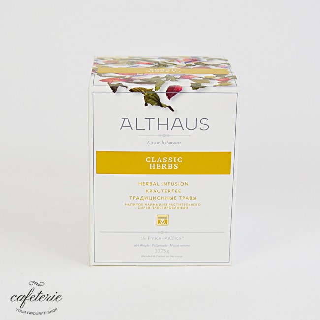 Ceai piramida Althaus, Classic Herbs, Pyra Pack
