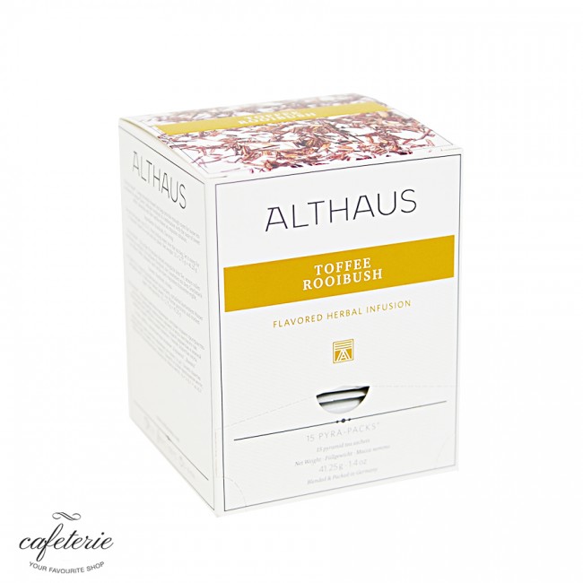 Ceai piramida Althaus, Rooibos Vanilla Toffee, Pyra Pack