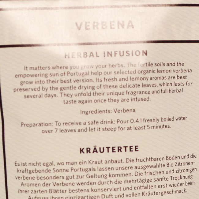 Loose tea, Verbena, ceai vrac Althaus Limited Leaves, 30g