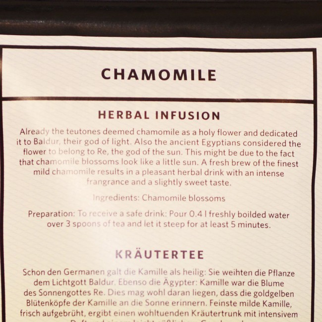 Loose tea, Chamomile, ceai vrac Althaus Limited Leaves, 50g Loose tea, Chamomile, ceai vrac Althaus Limited Leaves, 50g
