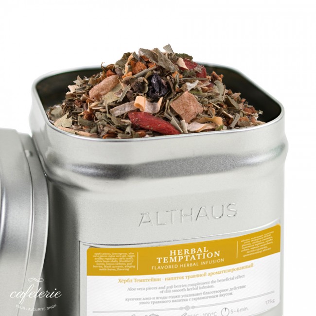 Loose tea, Herbal Temptation, ceai vrac Althaus, 175 grame Loose tea, Herbal Temptation, ceai vrac Althaus, 175 grame