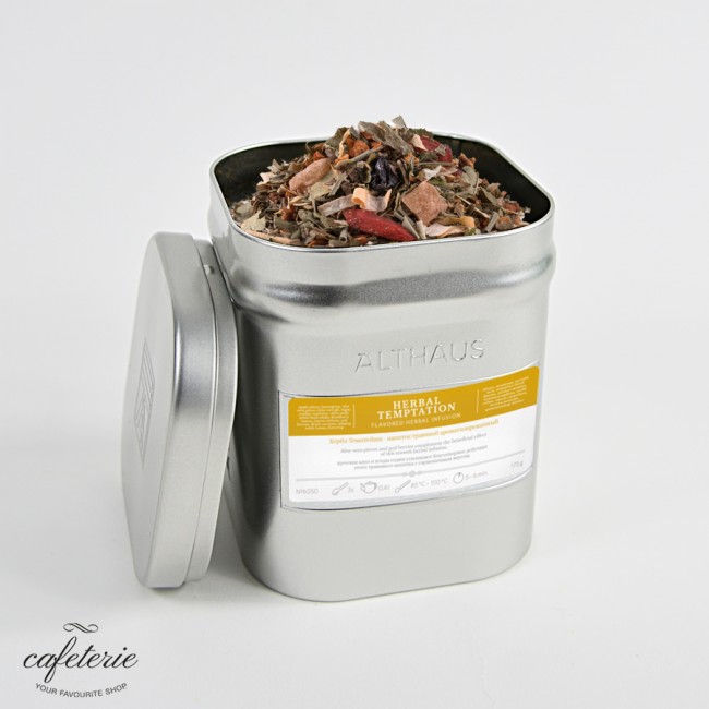 Loose tea, Herbal Temptation, ceai vrac Althaus, 175 grame Loose tea, Herbal Temptation, ceai vrac Althaus, 175 grame