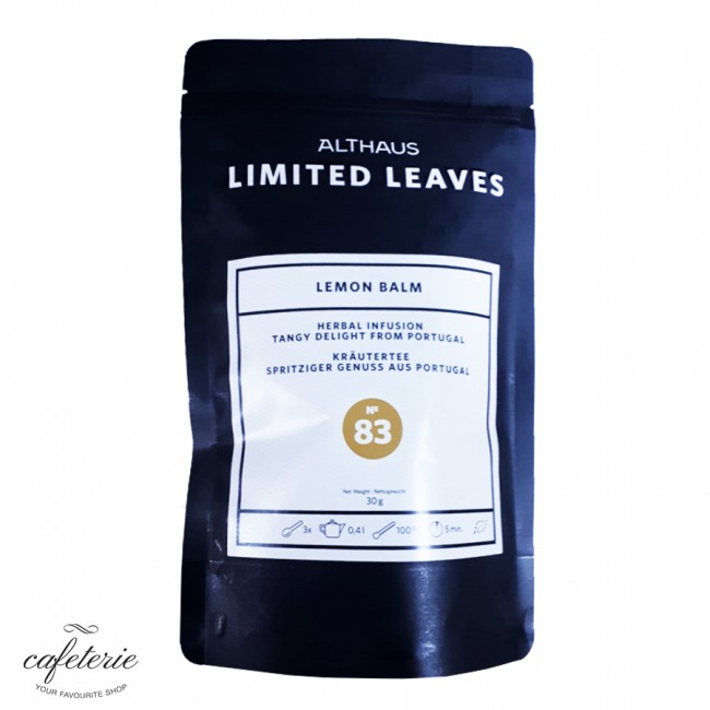 Loose tea, Lemon Balm, ceai vrac Althaus Limited Leaves, 30g Loose tea, Lemon Balm, ceai vrac Althaus Limited Leaves, 30g