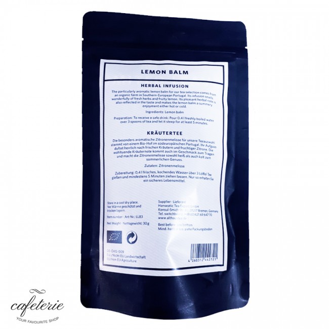 Loose tea, Lemon Balm, ceai vrac Althaus Limited Leaves, 30g Loose tea, Lemon Balm, ceai vrac Althaus Limited Leaves, 30g