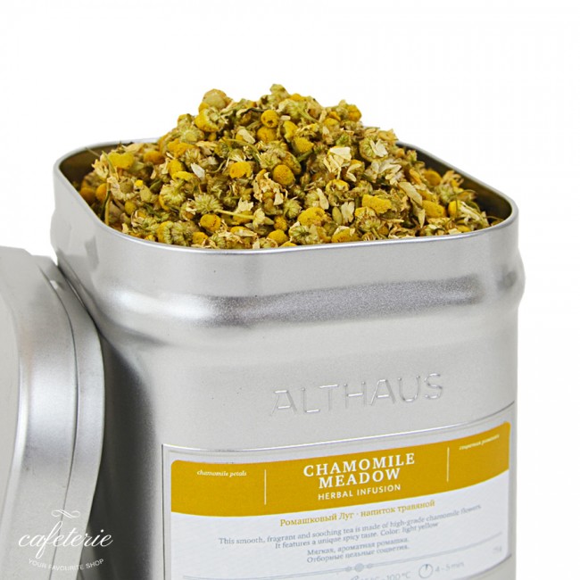 Loose tea, Chamomile Meadow, ceai vrac Althaus 75 grame Loose tea, Chamomile Meadow, ceai vrac Althaus 75 grame