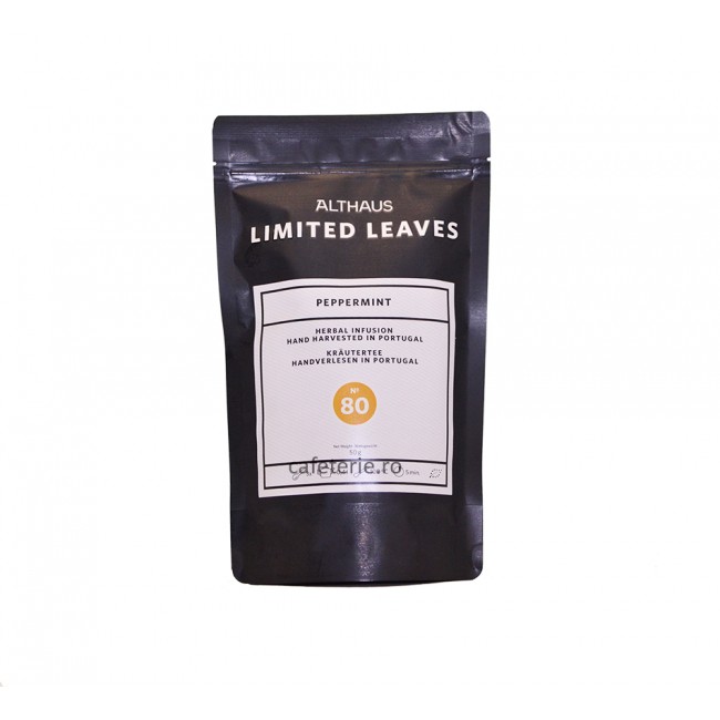 Loose tea, Peppermint, ceai vrac Althaus Limited Leaves, 50g Loose tea, Peppermint, ceai vrac Althaus Limited Leaves, 50g