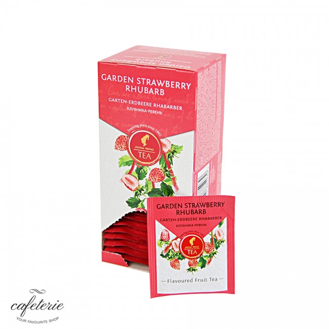 Garden Strawberry Rhubarb, ceai Julius Meinl, 25 plicuri