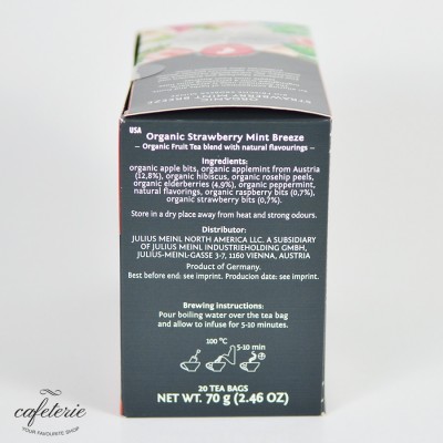 Ceai Organic Julius Meinl Big Bag Strawberry Mint Breeze (20 plicuri x 3.5 gr) Ceai Organic Julius Meinl Big Bag Strawberry Mint Breeze (20 plicuri x 3.5 gr)