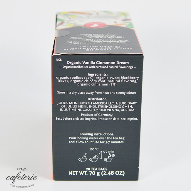 Vanilla Cinnamon Dream, ceai organic Julius Meinl, big bag Vanilla Cinnamon Dream, ceai organic Julius Meinl, big bag