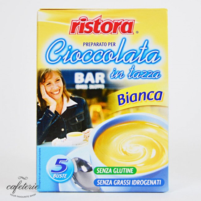 Ciocolata calda alba Ristora, cutie 5 plicuri