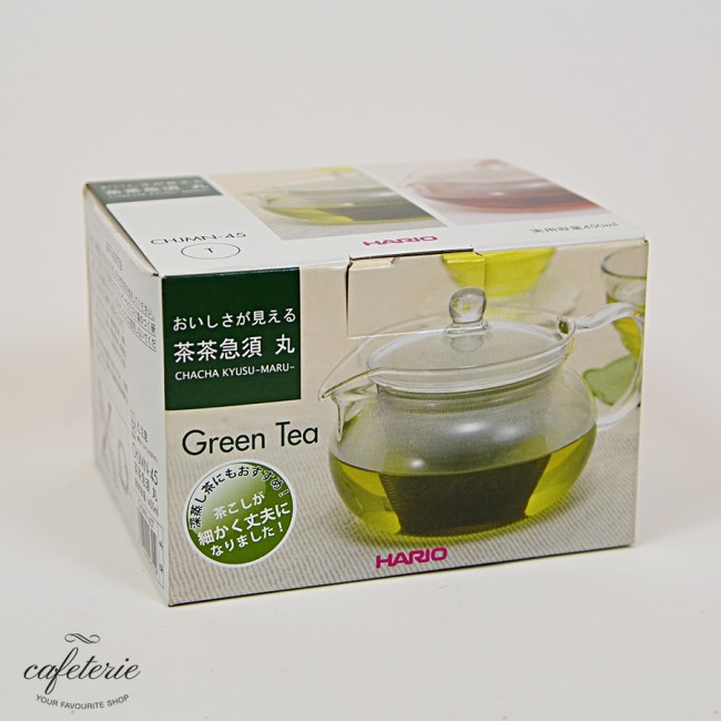 Hario, ceainic din sticla termorezistenta, 450 ml Hario, ceainic din sticla termorezistenta, 450 ml