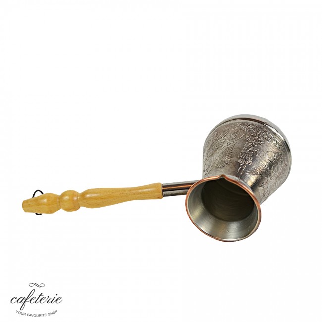 Ibric pentru cafea din Cupru Firebird,, 580 ml, Double Base, Silver Ibric pentru cafea din Cupru Firebird,, 580 ml, Double Base, Silver