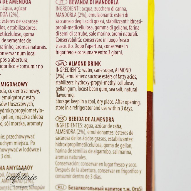 Lapte vegetal pentru cafea - Migdale, Orasi 1L Lapte vegetal pentru cafea - Migdale, Orasi 1L
