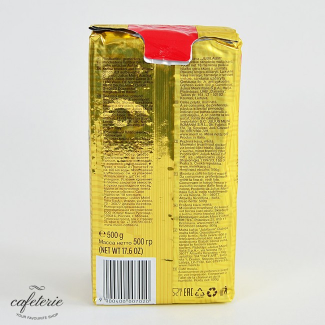 Jubilaum, cafea macinata Julius Meinl, 500 gr Jubilaum, cafea macinata Julius Meinl, 500 gr