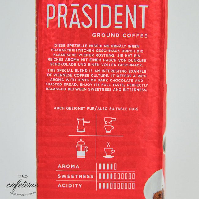 Prasident, cafea macinata Julius Meinl, 500 gr Prasident, cafea macinata Julius Meinl, 500 gr