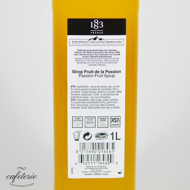 Sirop 1883 Fructul Pasiunii, 1L Sirop 1883 Fructul Pasiunii, 1L
