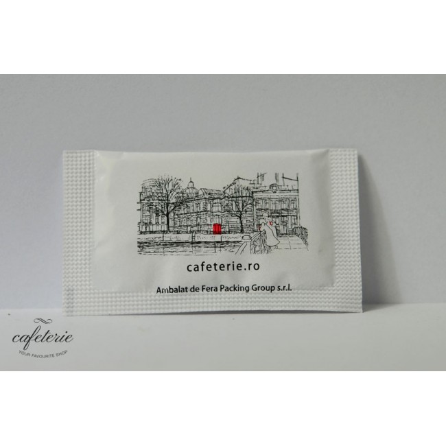 Zahar alb plic, 5 grame, set 100 bucati Zahar alb plic, 5 grame, set 100 bucati