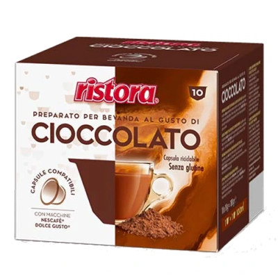 Ciocolata Calda Ristora 10 capsule compatibile Nescafe Dolce Gusto