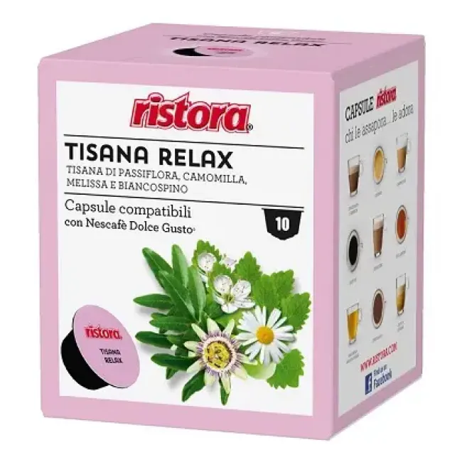 Ceai Ristora Relax 10 capsule compatibile Nescafe Dolce Gusto