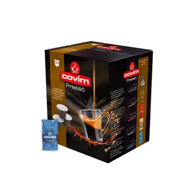 Cafea Covim Presso Suave Decaffeinato 50 capsule (compatibile Nespresso)