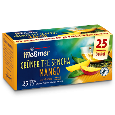 Ceai Verde Messmer Classic Sencha Mango 25 plicuri