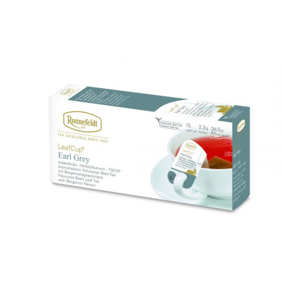 Ceai Negru Ronnefeldt Leafcup Earl Grey 15 plicuri