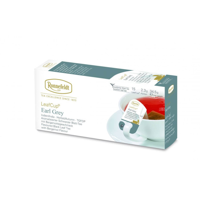 Ceai Negru Ronnefeldt Leafcup Earl Grey 15 plicuri