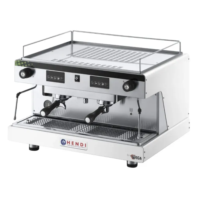 Espressor profesional Electronic Hendi Top Line by Wega Alb 2 Grupuri