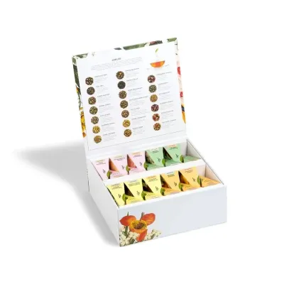 Ceai Jubilee Tea Forte Cufar cu 40 de piramide de ceai