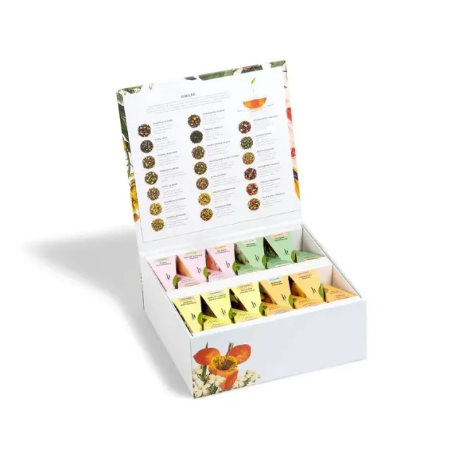 Ceai Jubilee Tea Forte Cufar cu 40 de piramide de ceai