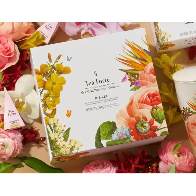 Ceai Jubilee Tea Forte Cufar cu 40 de piramide de ceai