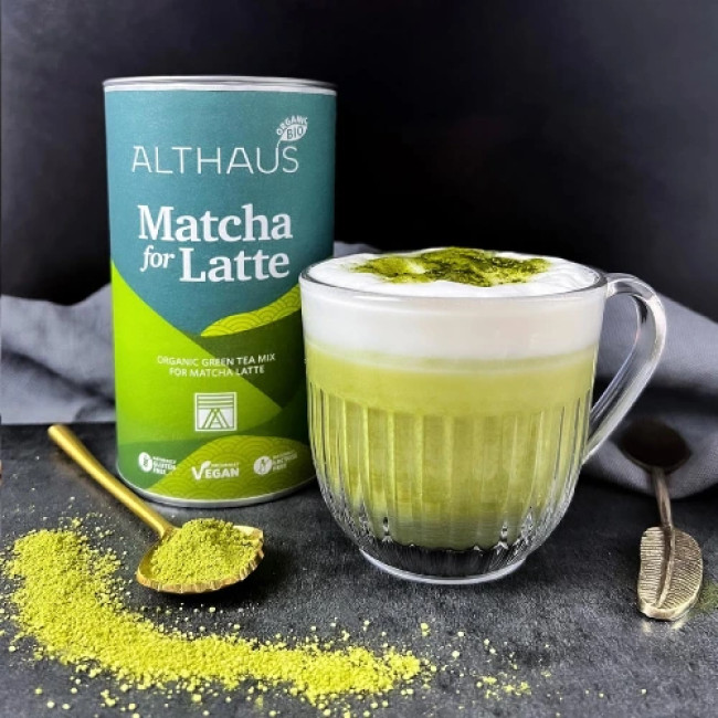 Mix de Ceai Verde Althaus pentru Matcha Latte 400 gr