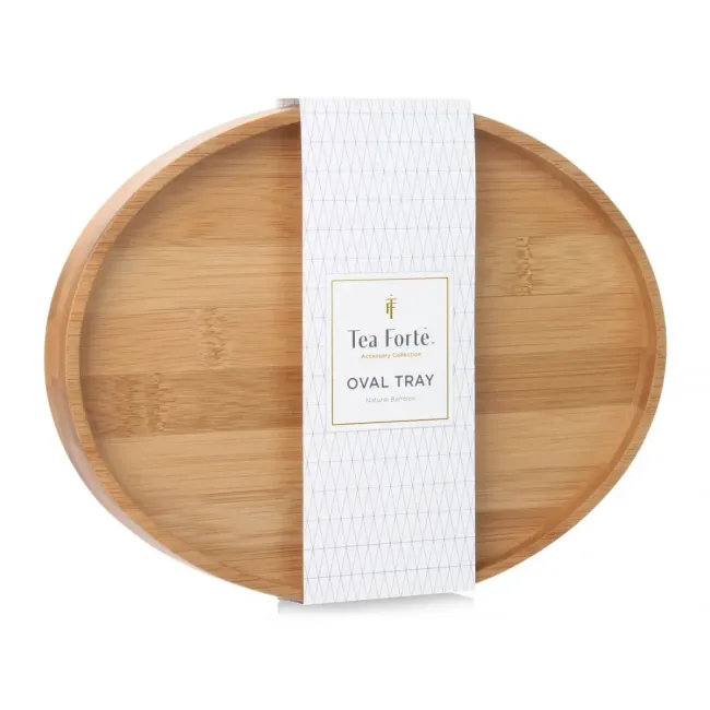 Tava ovala din lemn de artar pentru servit ceaiul - Tea Forte