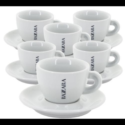 Set ceasca + farfurie Cappuccino Bazzara (6 buc)